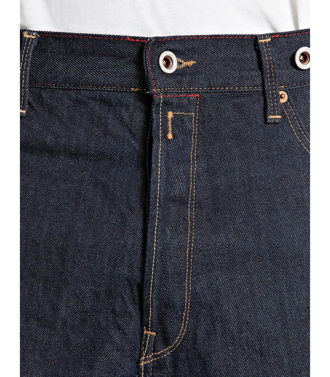 リラックステーパードLUIYS セルビッジインディゴデニム 詳細画像 ダークブルー 5